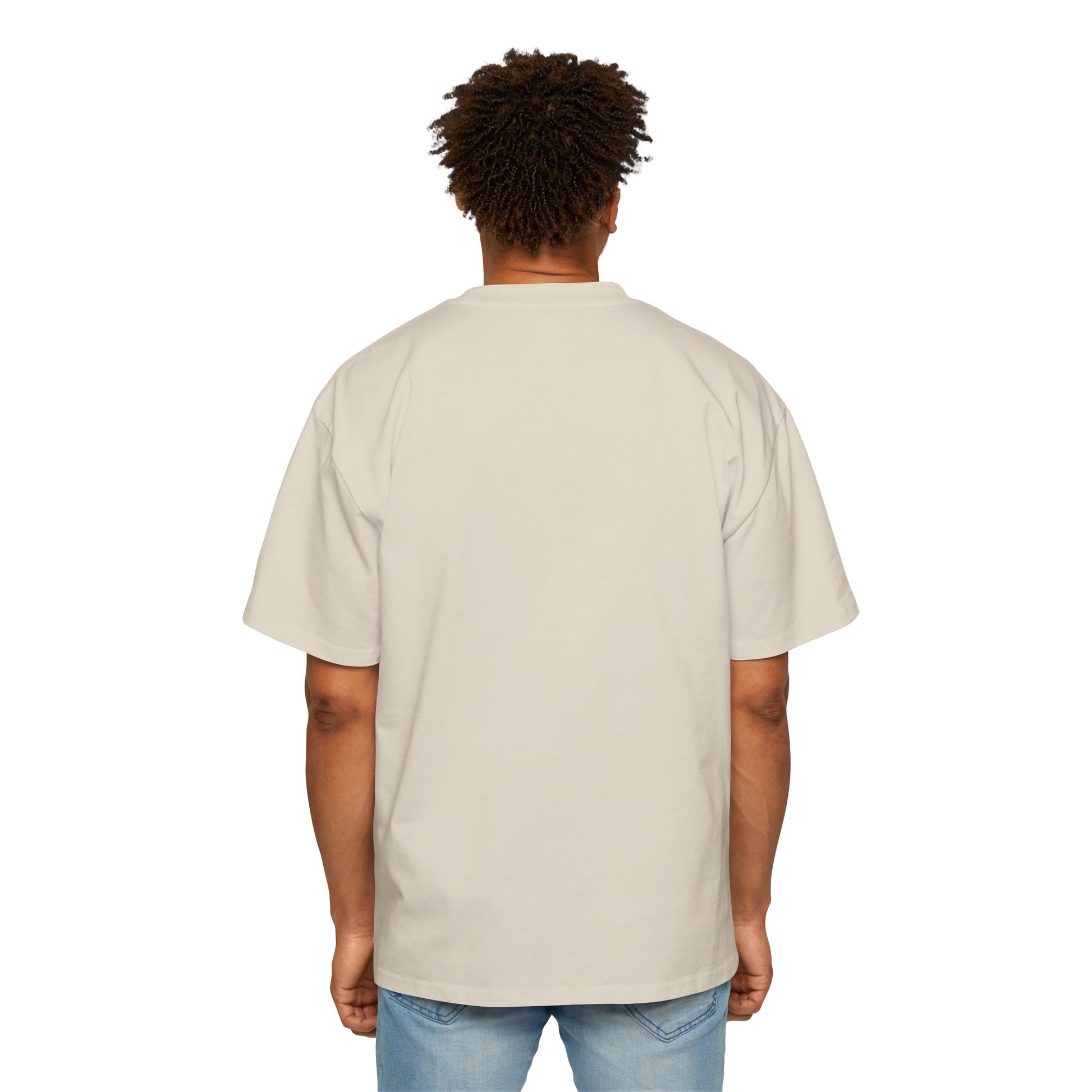 Blue Star Cluster Men's Heavy Oversized Tee - snazzymerch