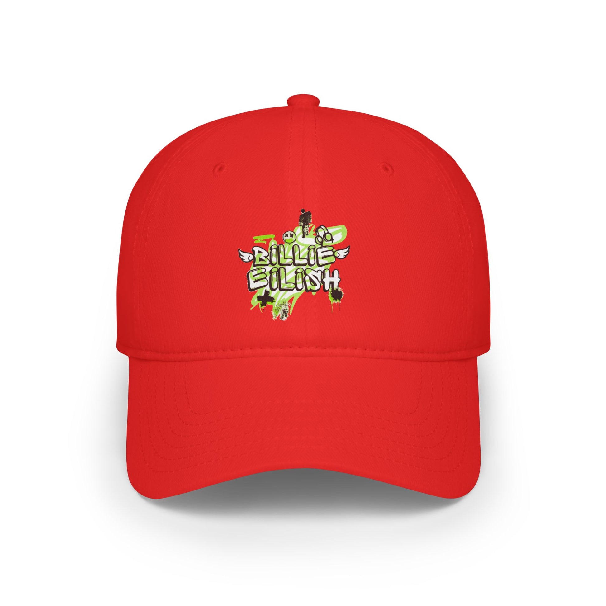 Billie Eilish Inspired Baseball Cap – Grunge Angel Graffiti Edition Printify