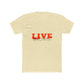 Retro Live Lettering Print Unisex Cotton Tee - snazzymerch