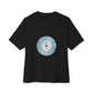 Midnight Vinyl Vibes Unisex Oversized Boxy Tee - snazzymerch