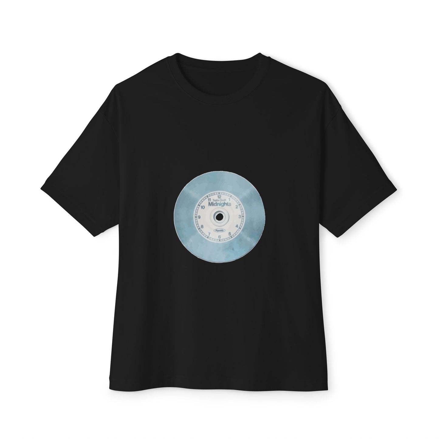 Midnight Vinyl Vibes Unisex Oversized Boxy Tee - snazzymerch