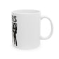 Retro Block Letter Ceramic Mug, (11oz, 15oz) - snazzymerch