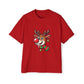 Cute Christmas Reindeer Oversized Tee – Festive Holiday Cartoon T-Shirt Printify
