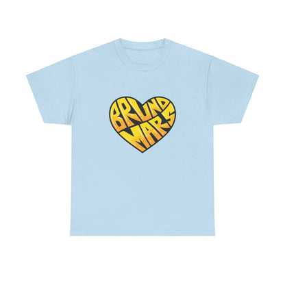 Loud Love Retro Heart Unisex Heavy cotton Tee Printify