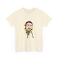Cartoon Face with Sunflowers Unisex Heavy cotton Tee Printify