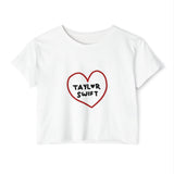 Heartbeats & Midnights Women's Festival Crop Top - snazzymerch