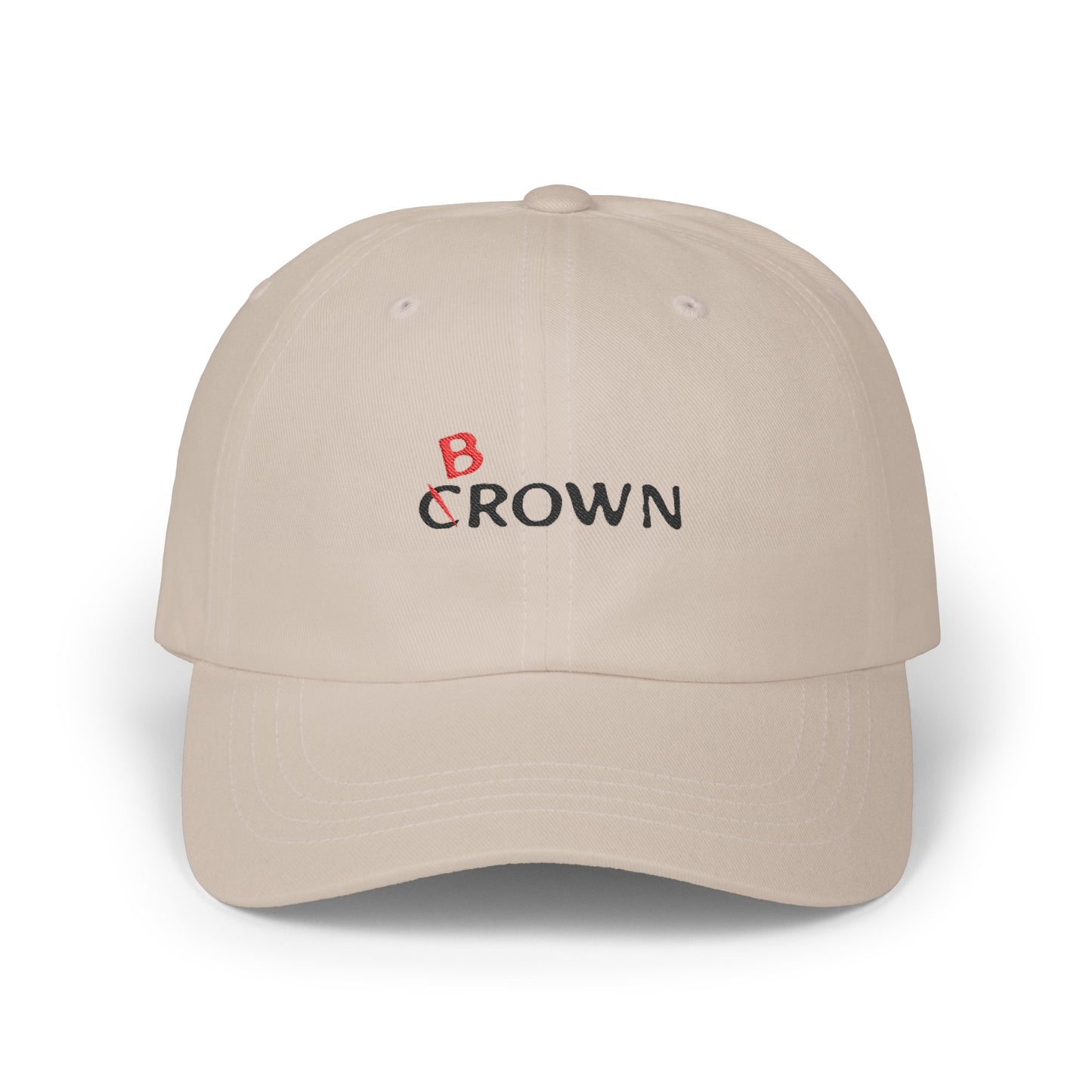 Abstract Red Flag Typography Classic Dad Cap - snazzymerch