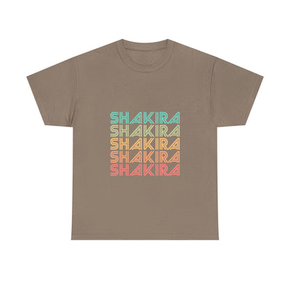 Retro Pop Lines Unisex Heavy cotton tee Printify