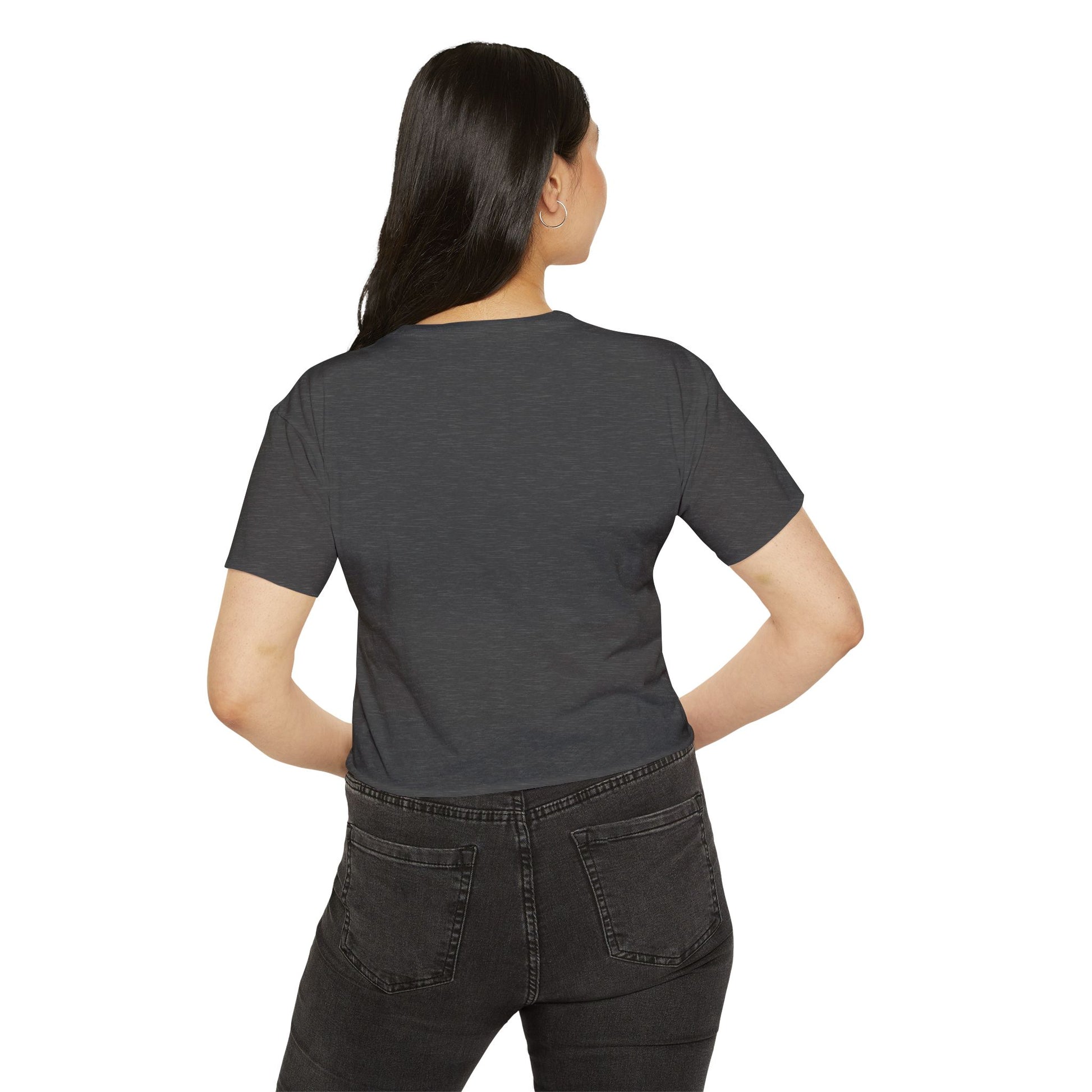 Midnight Vinyl Vibes Women's Festival Crop Top - snazzymerch