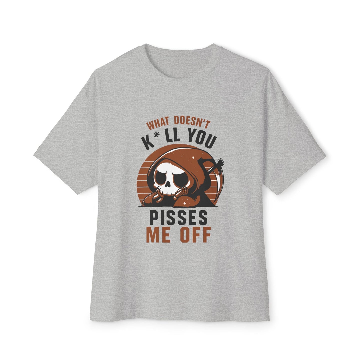 Oversized boxy Tee – Snazzy Piss Me off Edition Printify