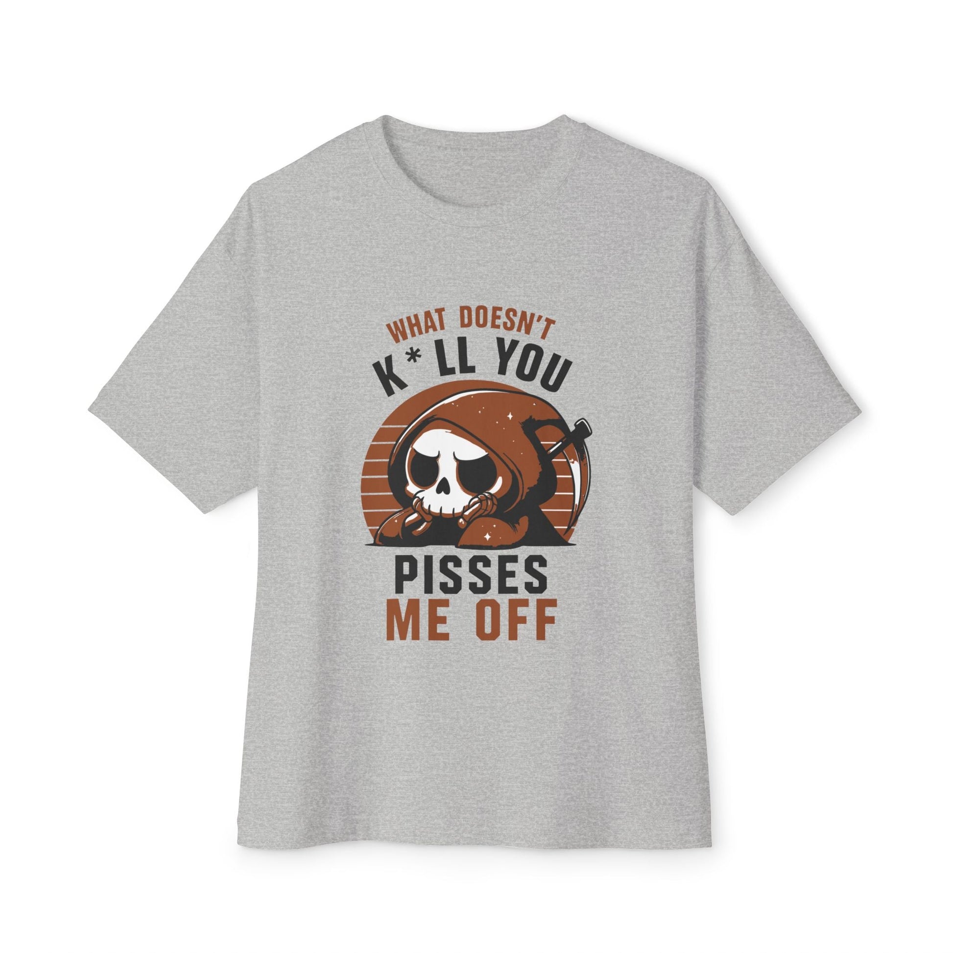 Oversized boxy Tee – Snazzy Piss Me off Edition Printify