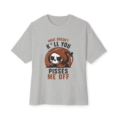 Oversized boxy Tee – Snazzy Piss Me off Edition Printify