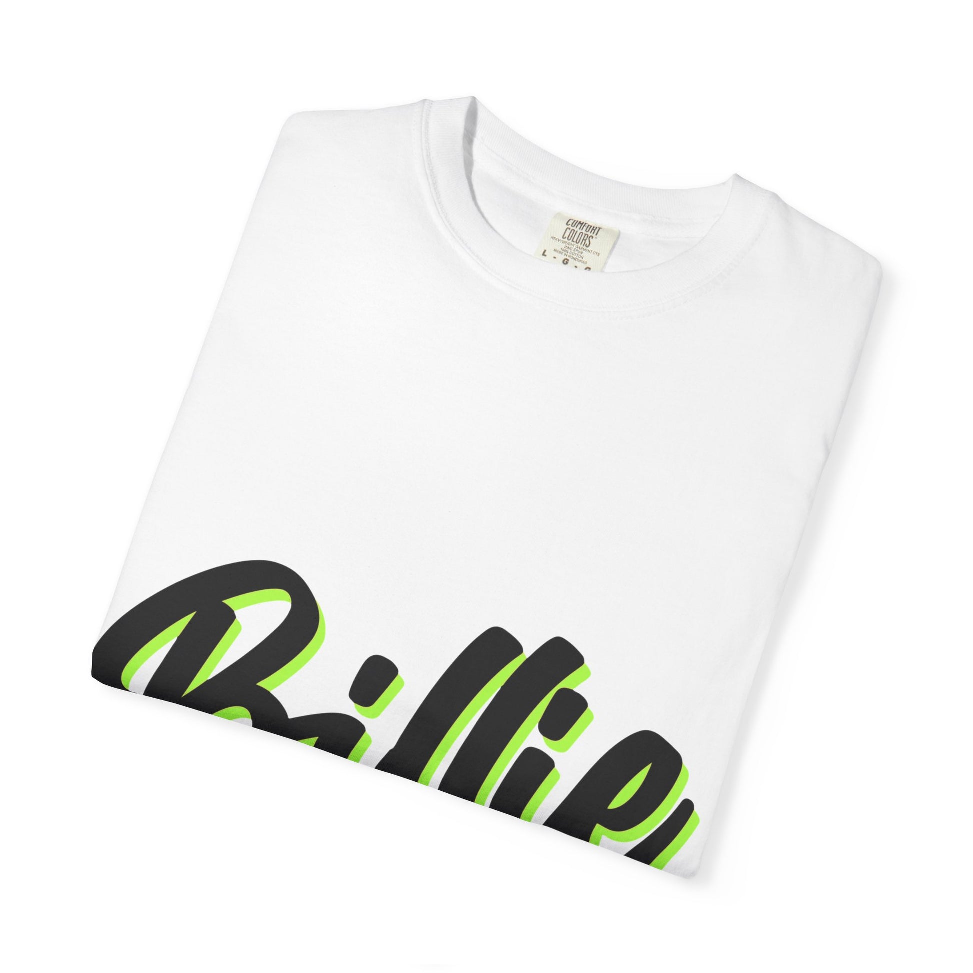 Billie Eilish Inspired Dyed T-shirt – Electric Script Vibes Edition Printify
