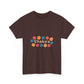 Retro Floral Groove Unisex Heavy cotton tee Printify