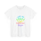 Vibrant Eye and Text Unisex Cotton Tee Printify