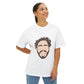 Minimalist Tongue Out Cartoon Face Unisex Oversized Boxy Tee Printify