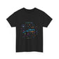 Neon Space Doodles Unisex Cotton Tee Printify