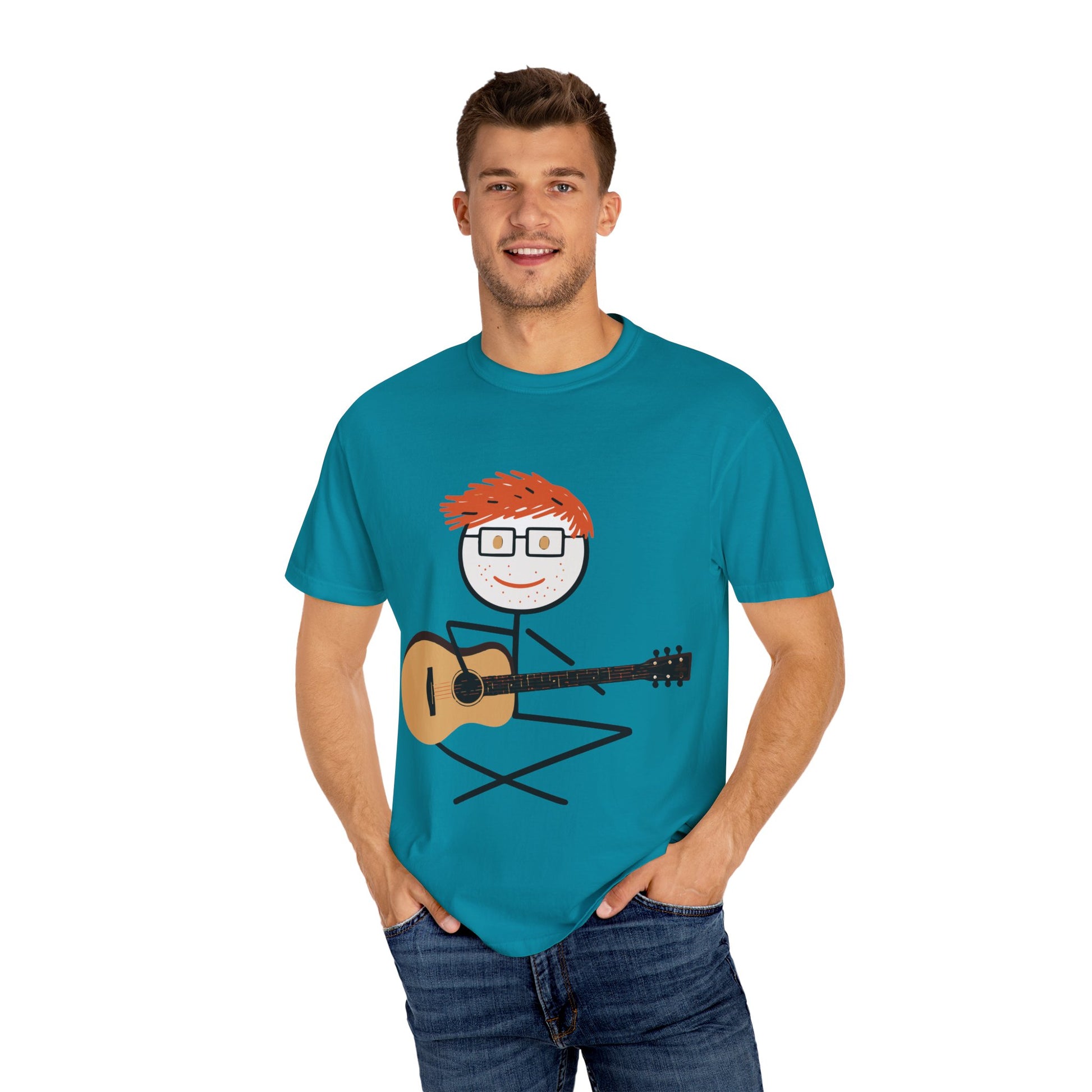 Ed Sheeran Guitar Dyed T-Shirt | Vintage Comfort
