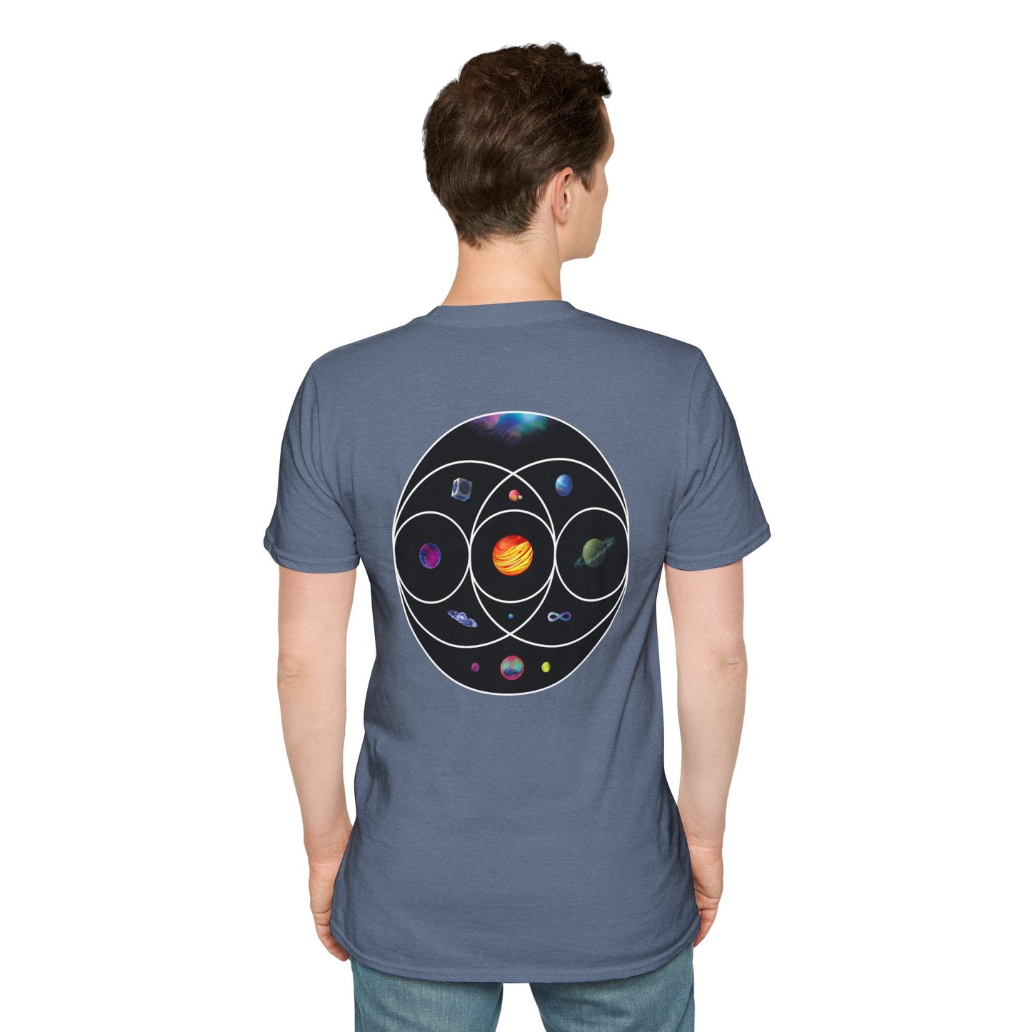 Unisex Softstyle T-Shirt Inspired by Coldplay’s Illustration Concept_B Printify