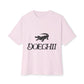 Red Typography Unisex Oversized Boxy Tee - snazzymerch