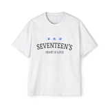 Blue Star Cluster Men's Heavy Oversized Tee - snazzymerch