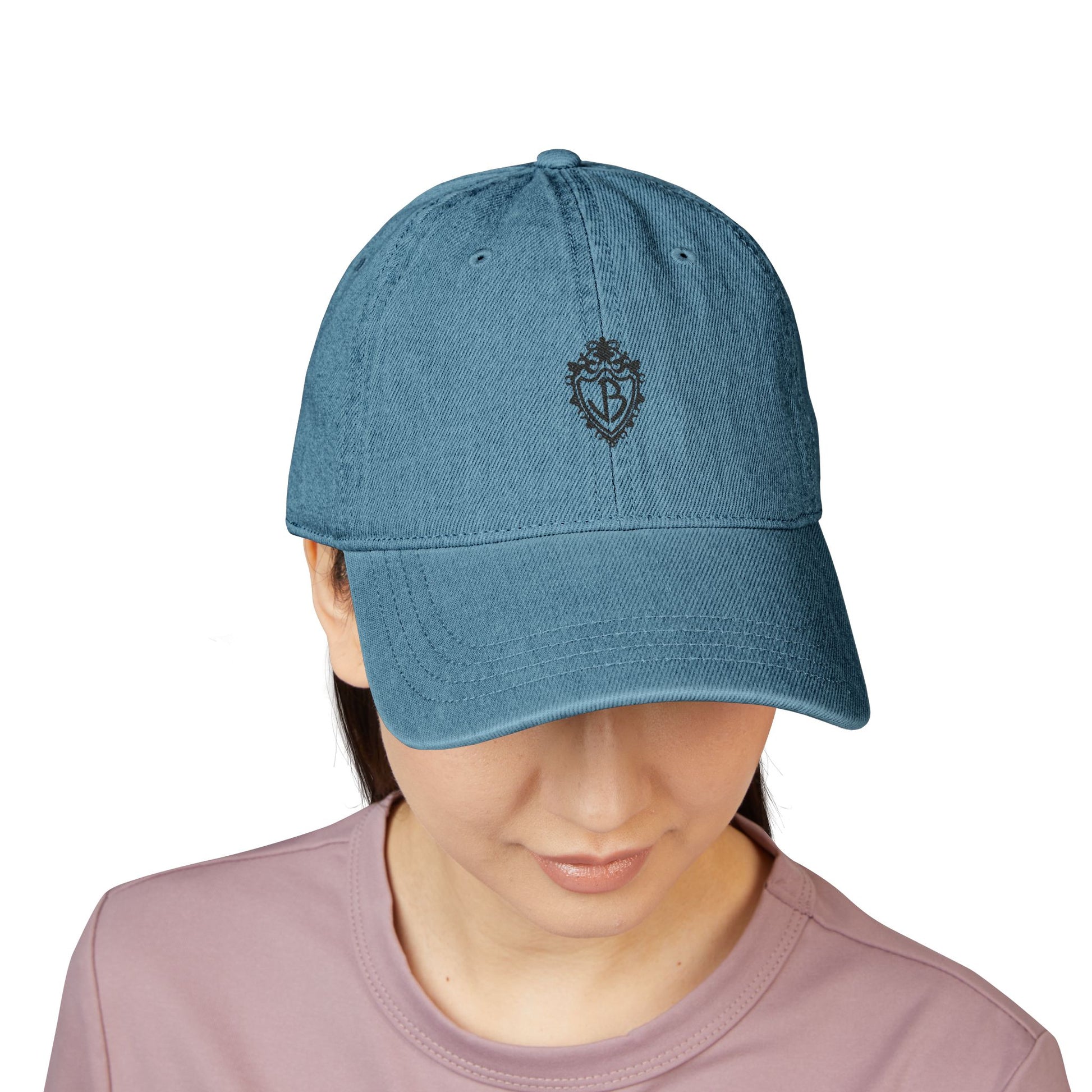 Minimal Black Denim Hat (Embroidery) - snazzymerch