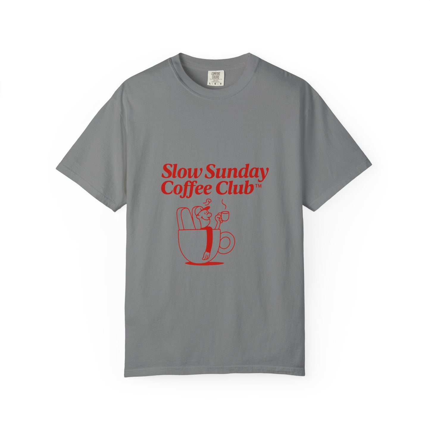 Unisex Garment-Dyed T-shirt – Snazzy Coffe Club Edition Printify