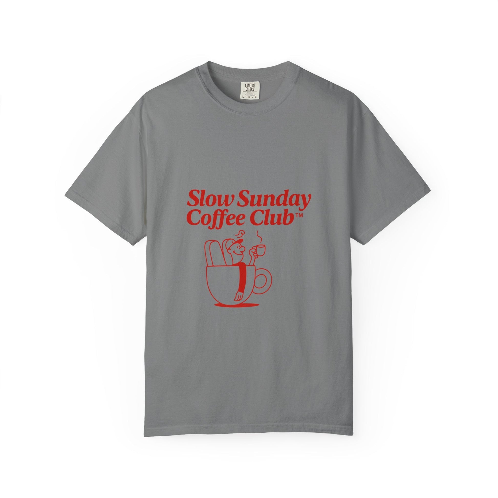 Unisex Garment-Dyed T-shirt – Snazzy Coffe Club Edition Printify