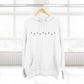Minimal White Orbit Three-Panel Fleece Hoodie - snazzymerch