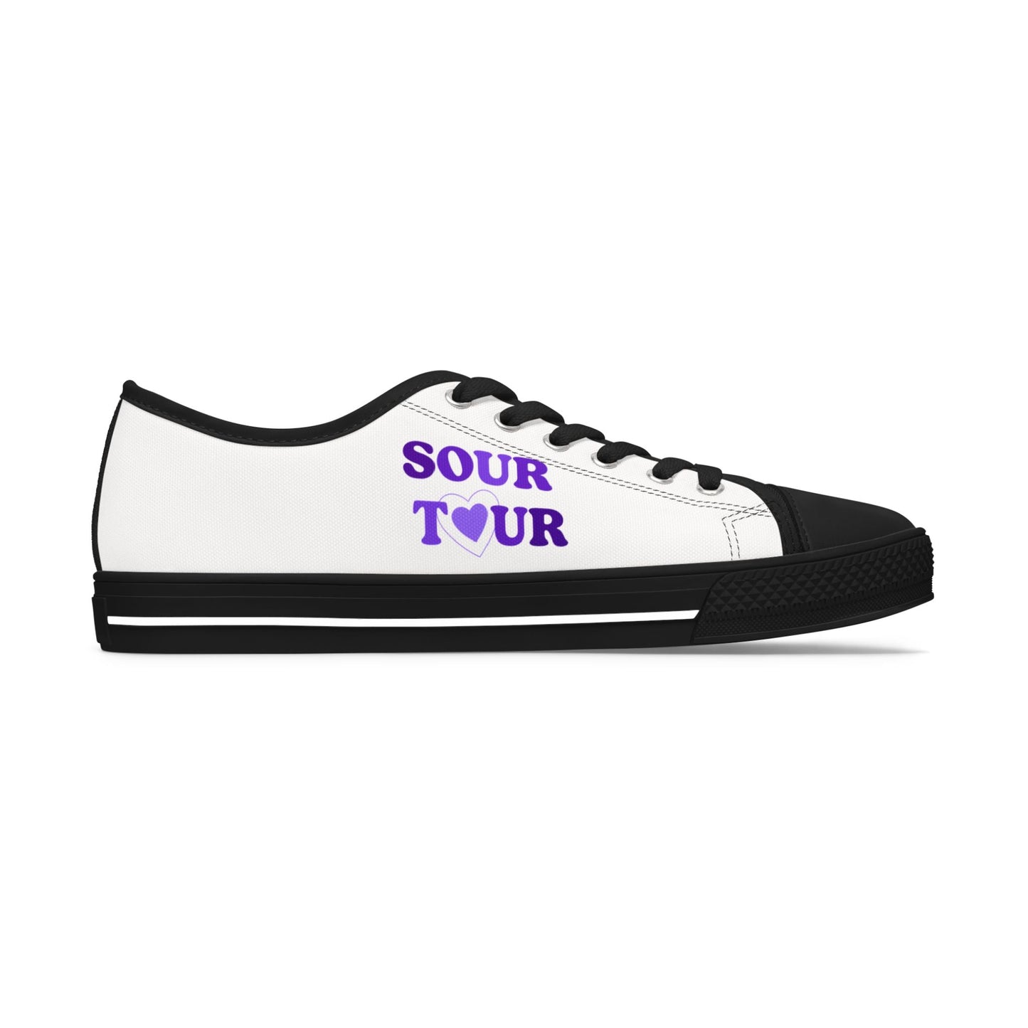 SOUR TOUR Heart – Unisex Low Top Sneakers Printify