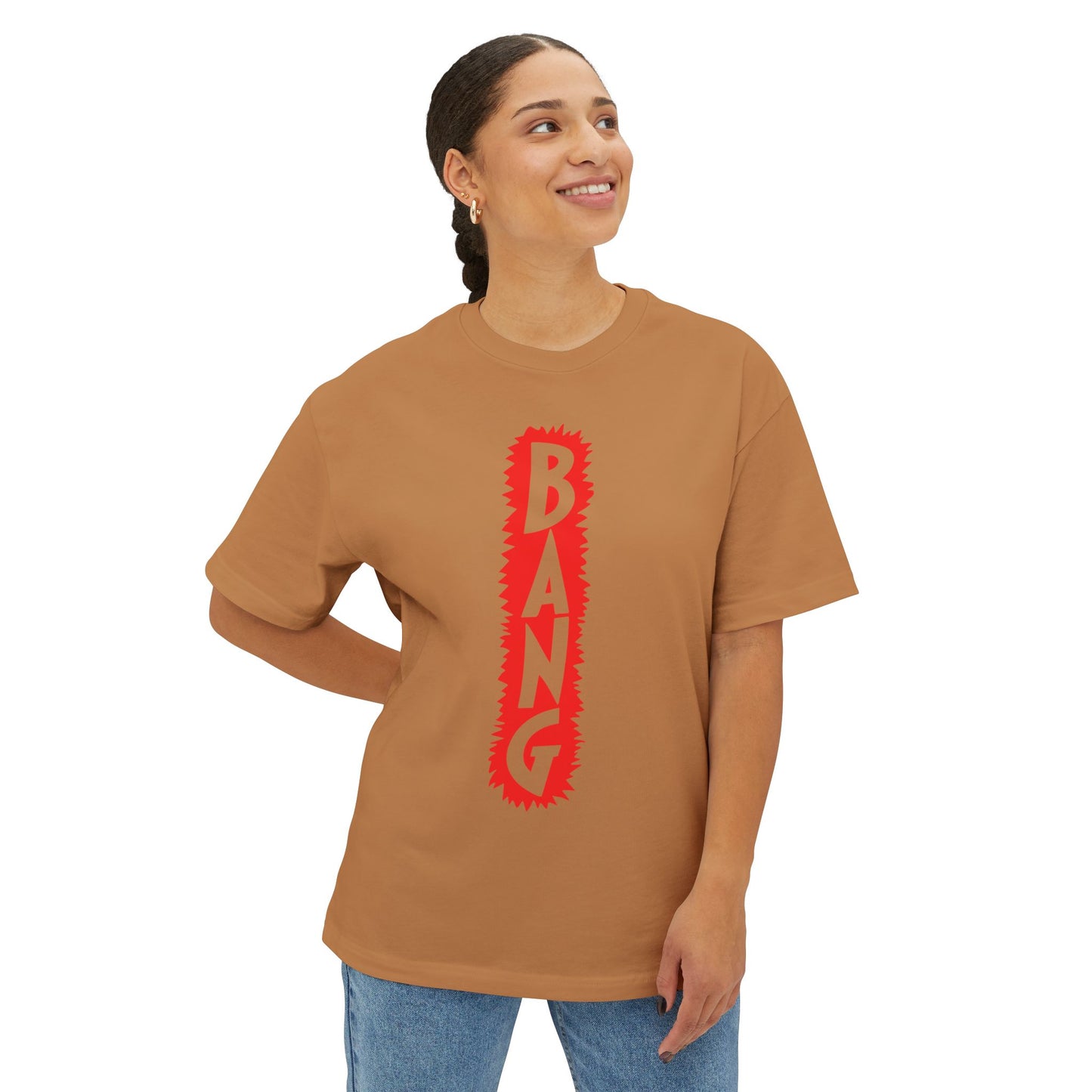 Comic Pop “BANG” Unisex Oversized Boxy Tee - snazzymerch