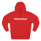 Minimal White Orbit Three-Panel Fleece Hoodie - snazzymerch