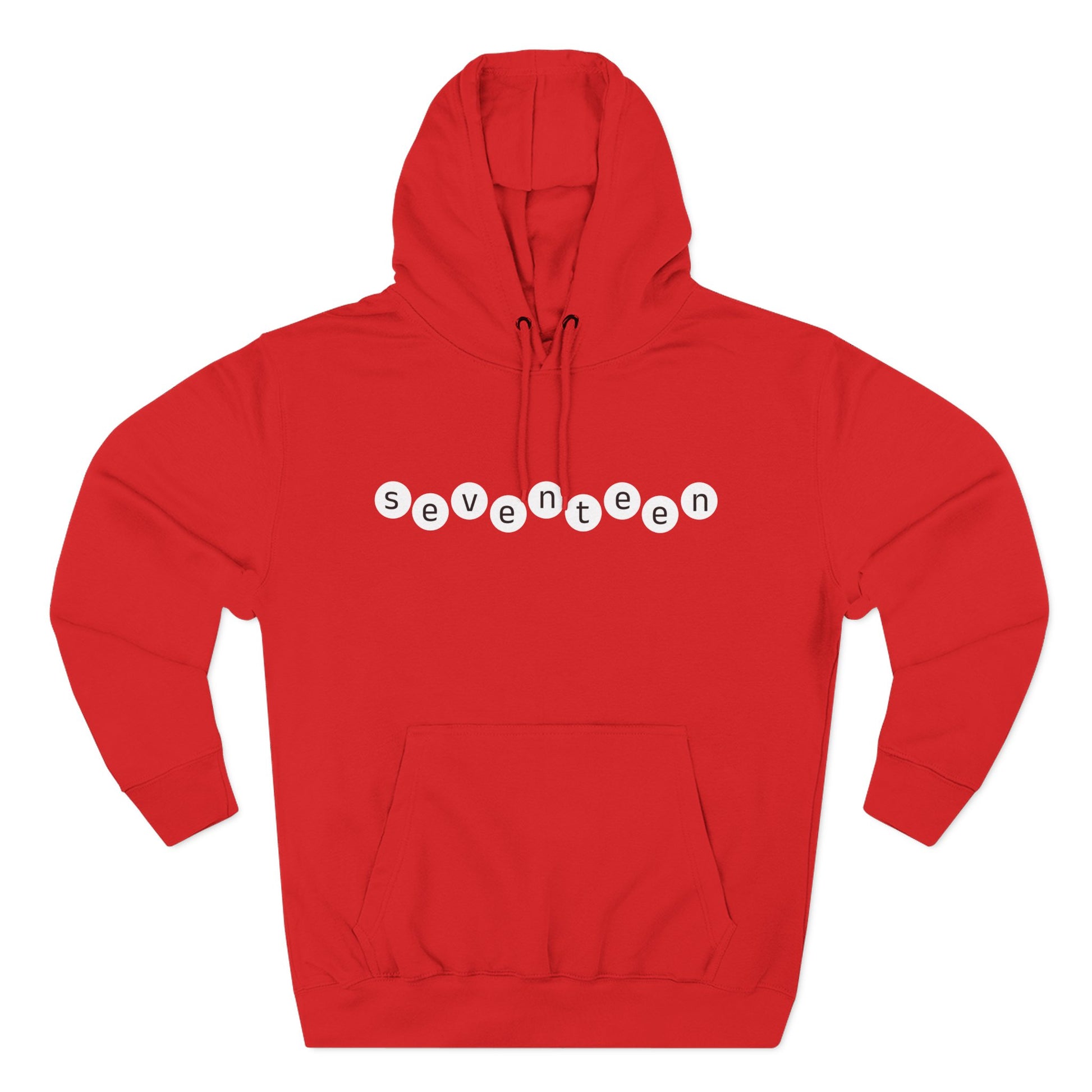 Minimal White Orbit Three-Panel Fleece Hoodie - snazzymerch