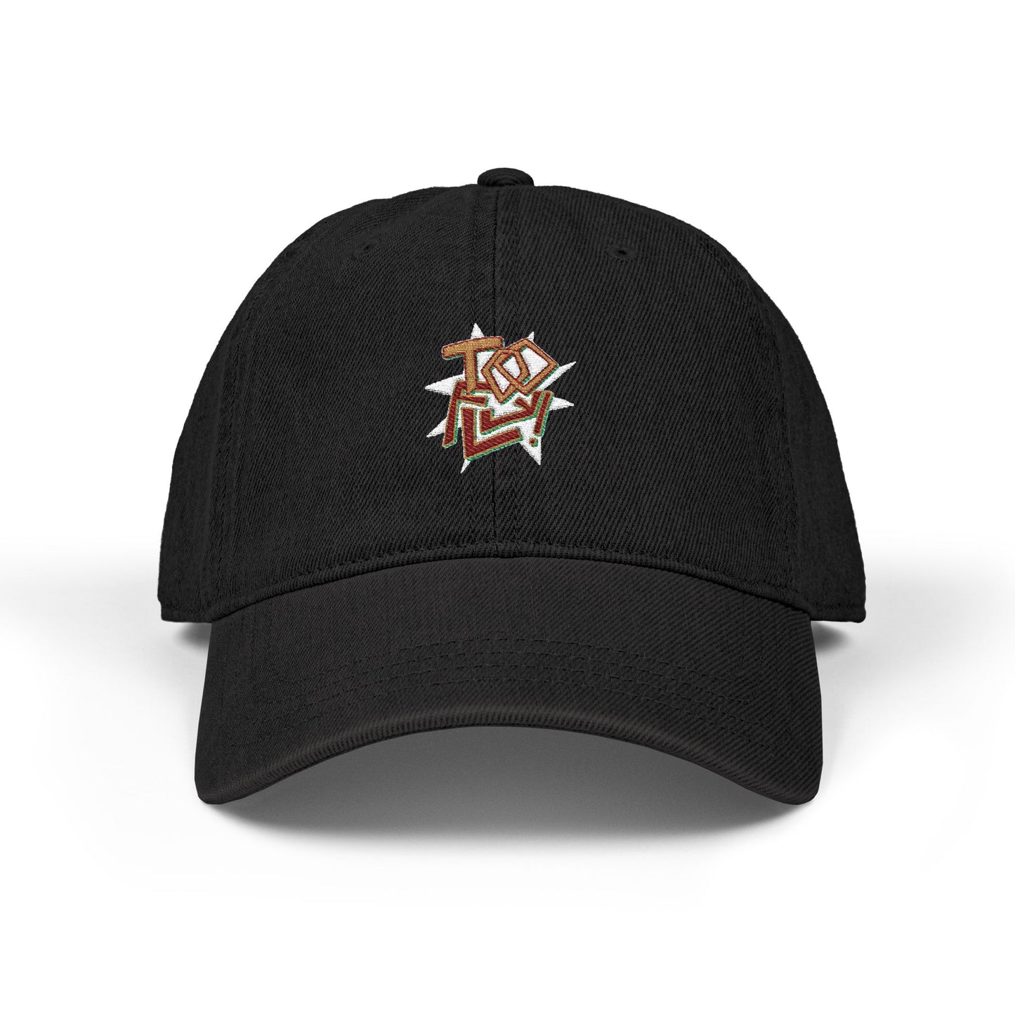 Geometric Lettering Denim Hat (Embroidery) - snazzymerch