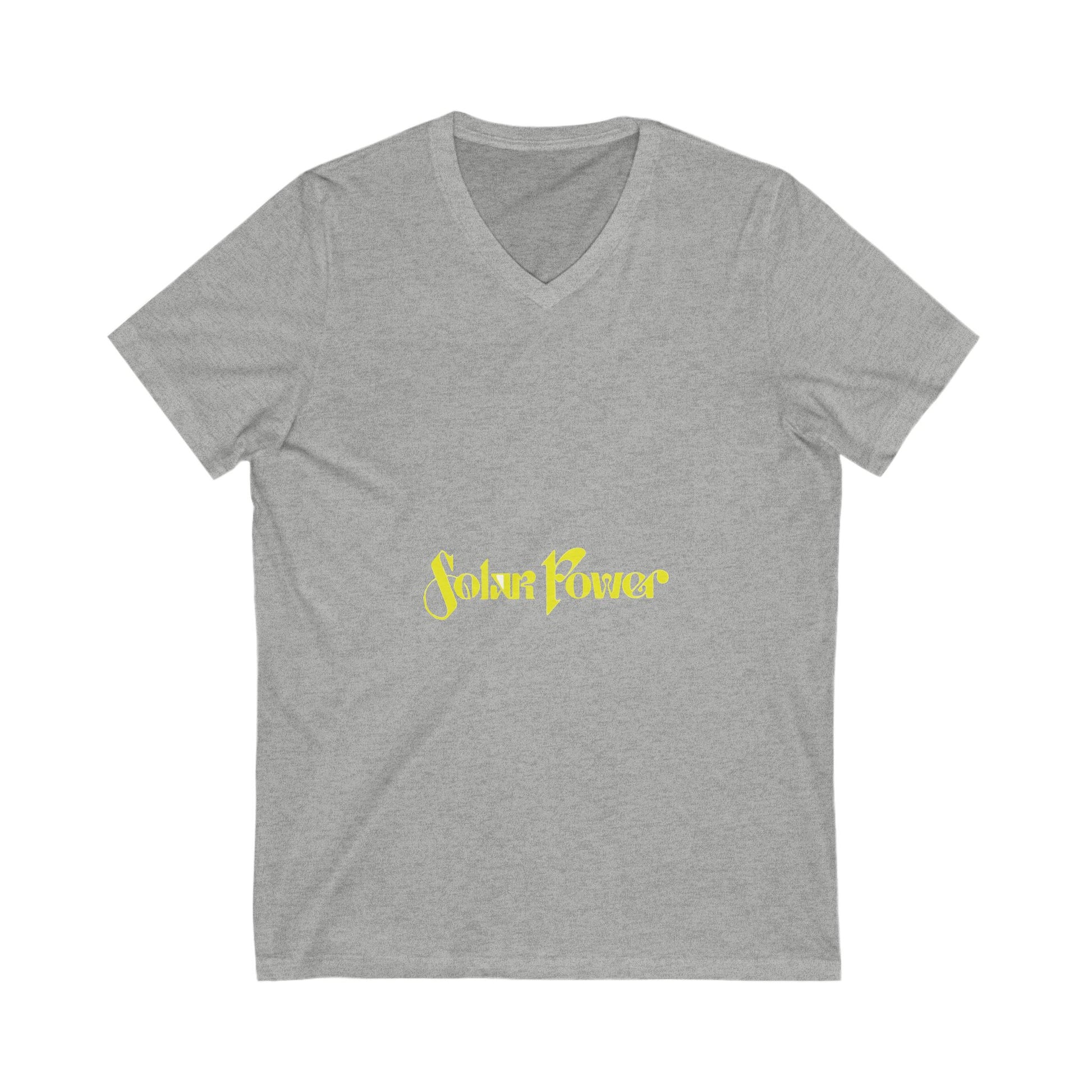 Solar Glow Unisex Jersey Short Sleeve V-Neck Tee - snazzymerch