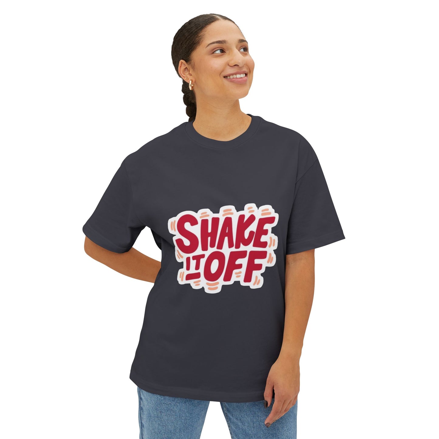 Swift Era Vibes Unisex Oversized Boxy Tee Printify