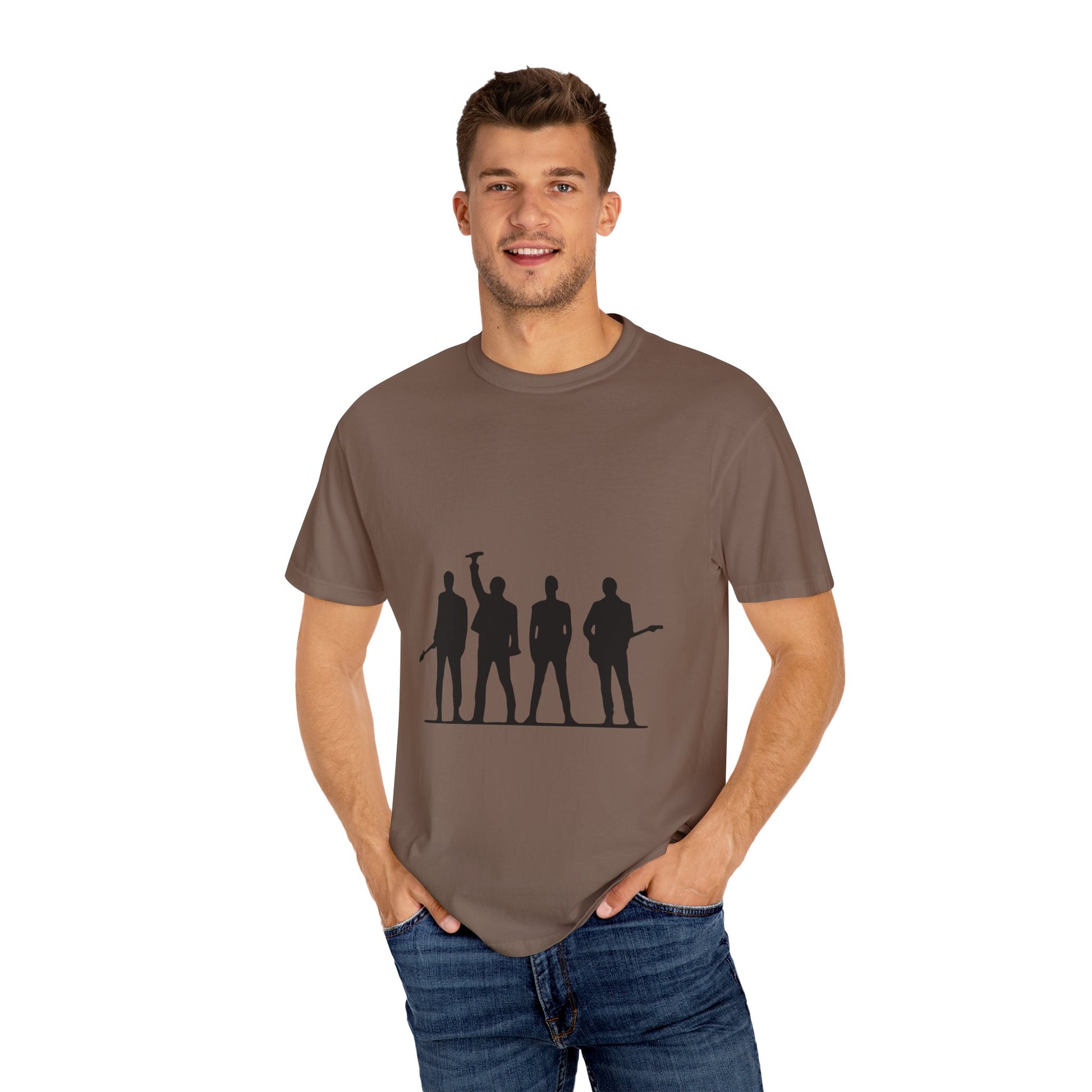 Retro Rock Vibes Unisex Garment-Dyed T-shirt - snazzymerch