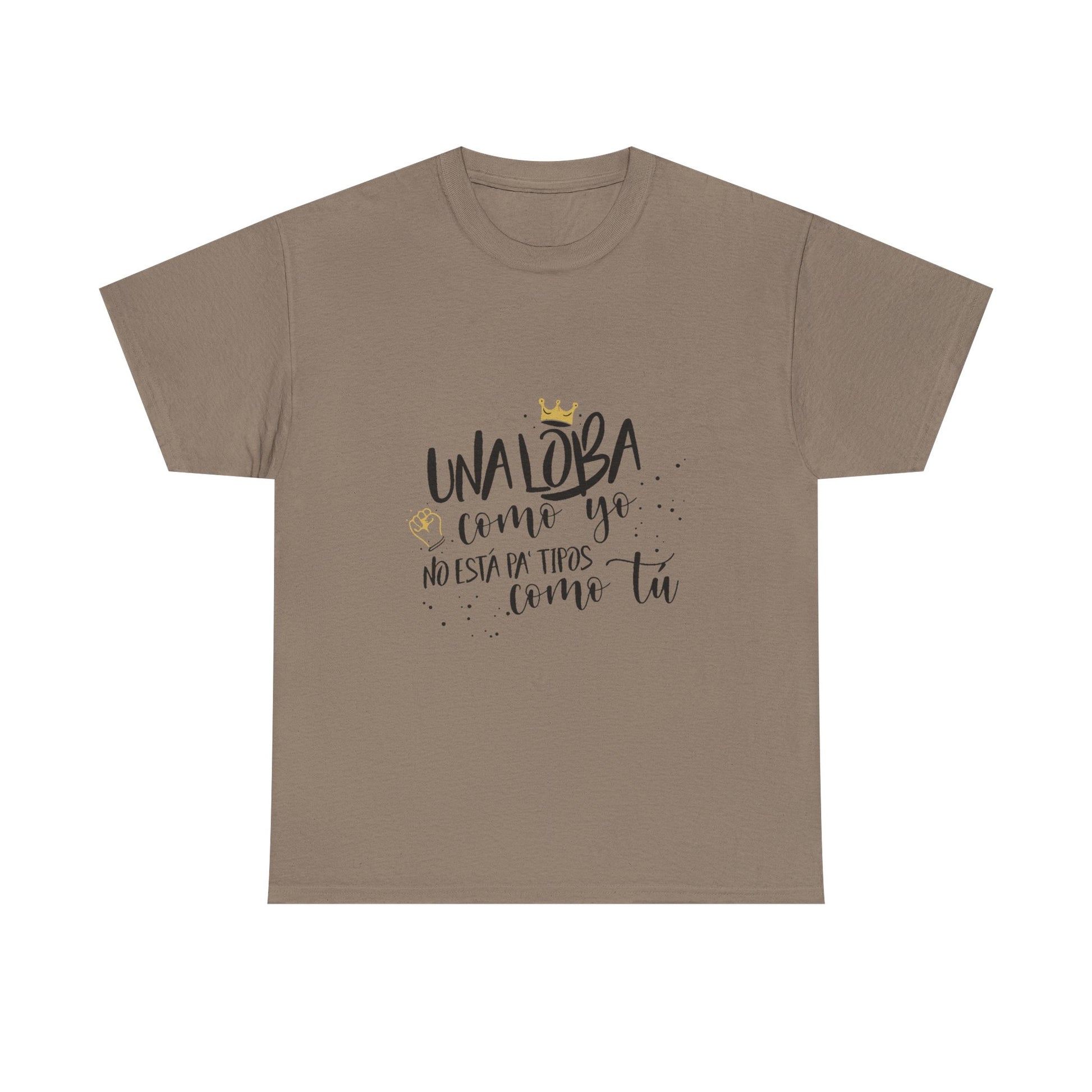 Golden Wolf Energy Unisex Heavy cotton tee Printify