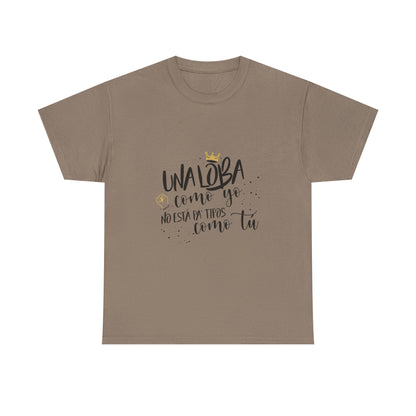 Golden Wolf Energy Unisex Heavy cotton tee Printify
