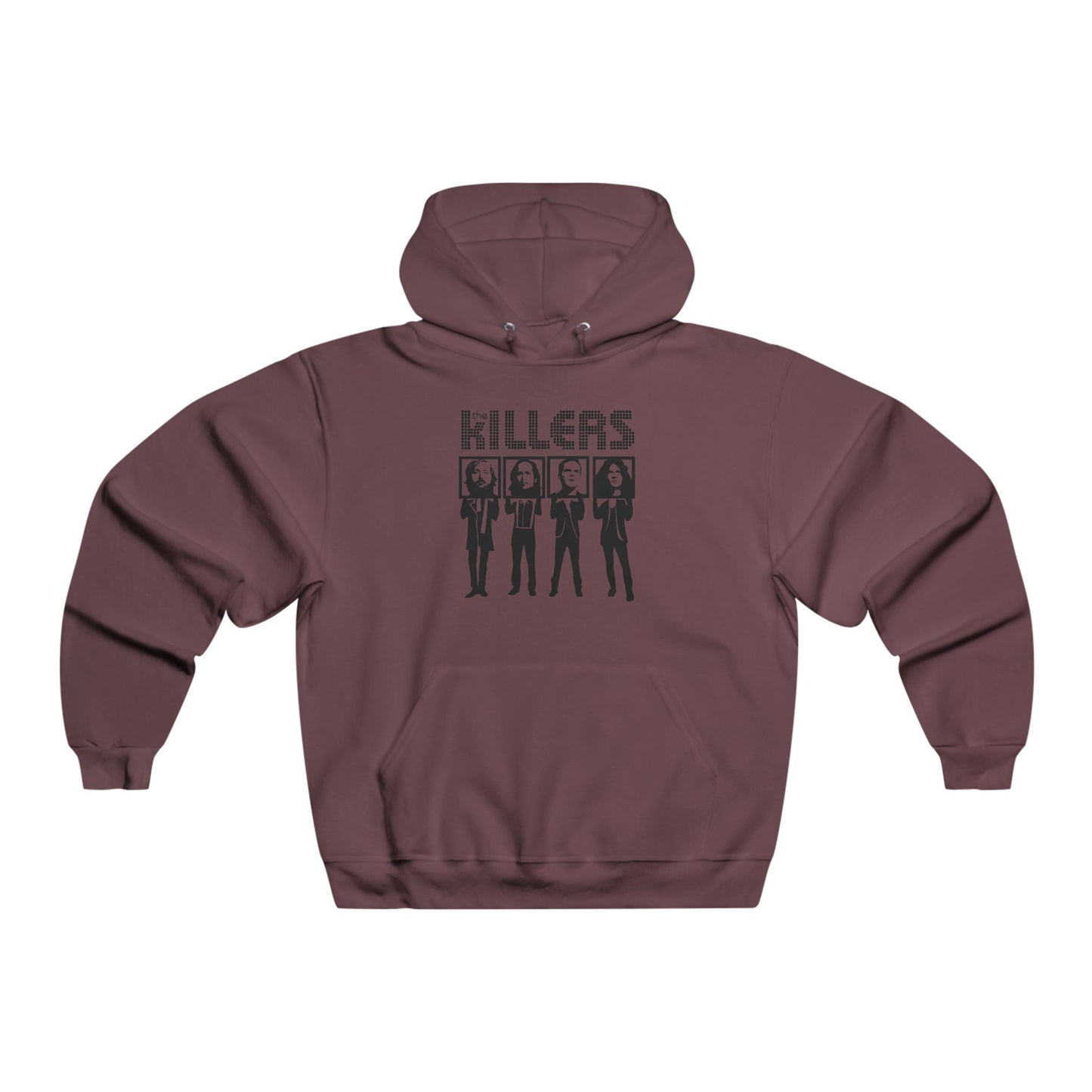 Retro Block Letter Men's NUBLEND® Hooded Sweatshirt - snazzymerch