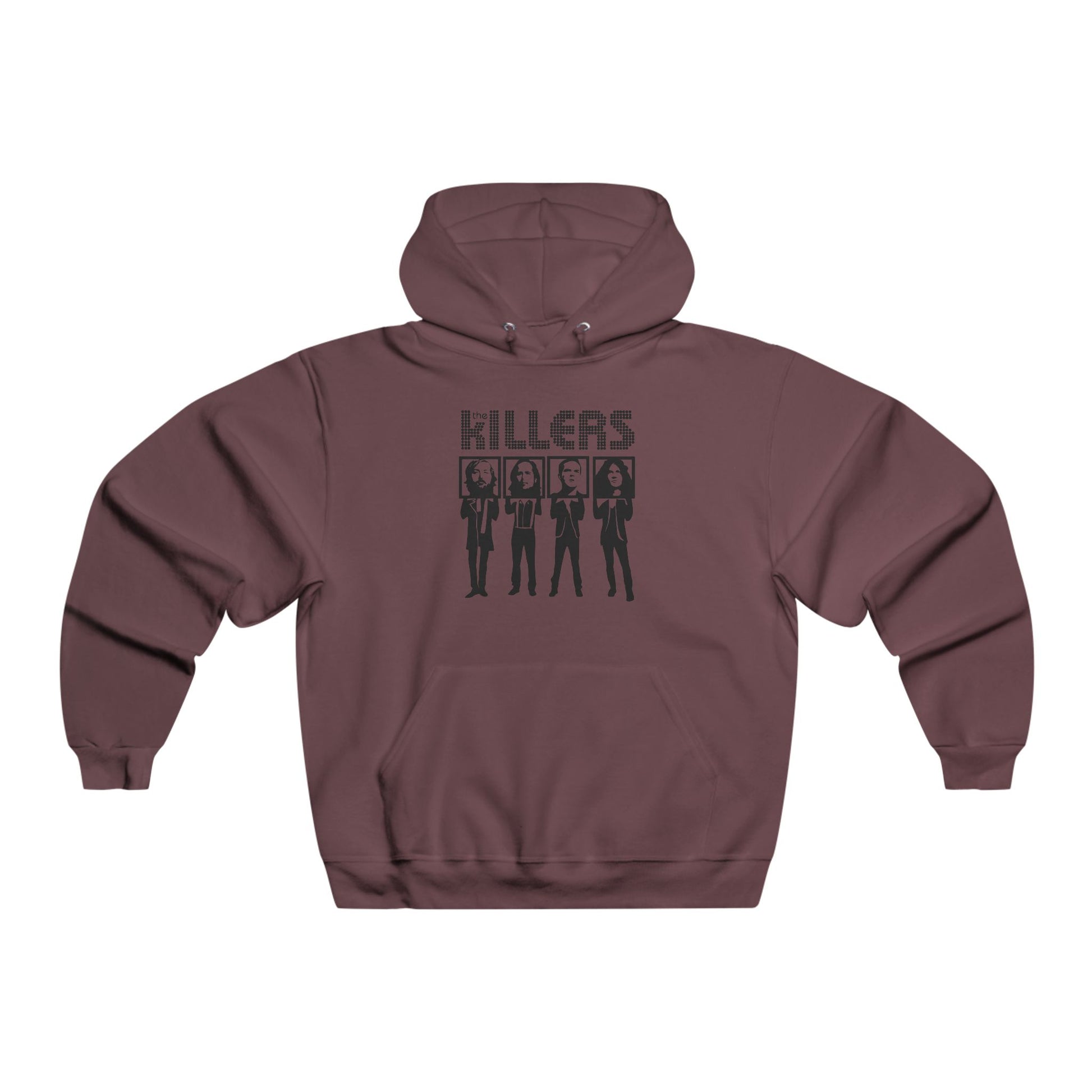 Retro Block Letter Men's NUBLEND® Hooded Sweatshirt - snazzymerch