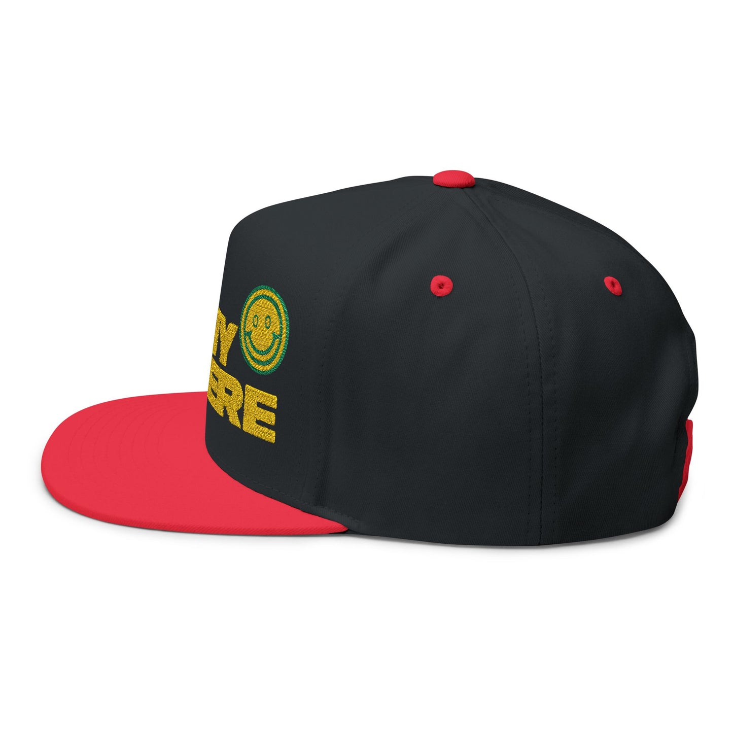 Smiley Army Vibe Flat Bill Cap (Embroidery) - snazzymerch