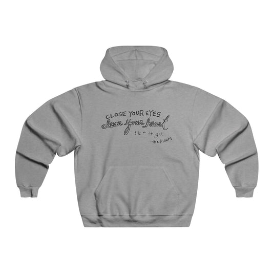 Bold Outline Men's NUBLEND® Hooded Sweatshirt - snazzymerch