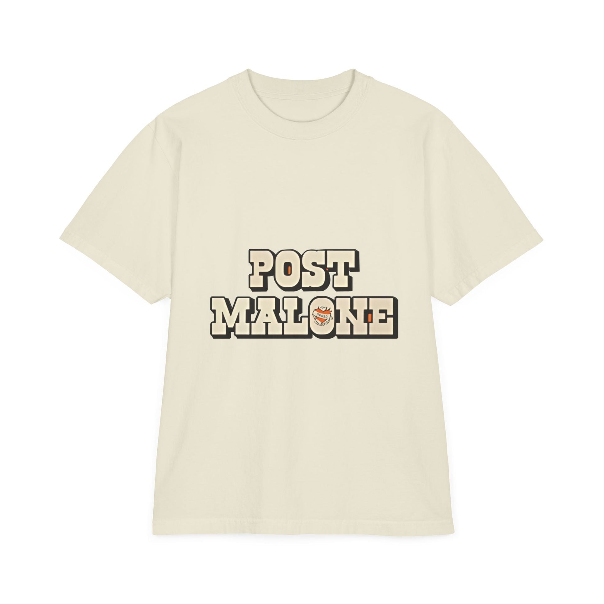 Unisex Garment-Dyed Drop-Shoulder T-Shirt – Post Malone Bold Design Printify