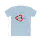 Minimal Heart Symbol Unisex Cotton Tee - snazzymerch