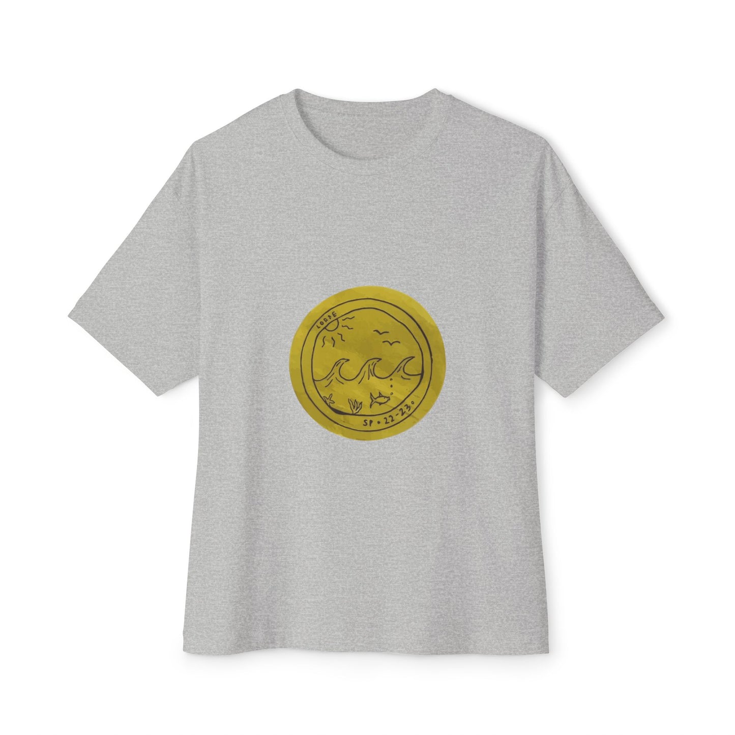 Ocean Wave Unisex Oversized Boxy Tee - snazzymerch