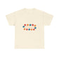 Retro Floral Groove Unisex Heavy cotton tee Printify
