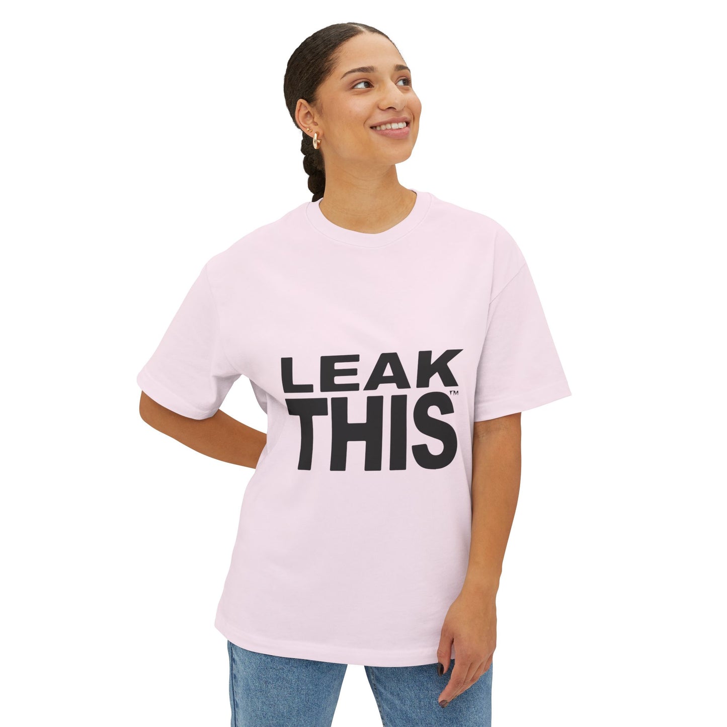 Bold Lettering Unisex Oversized Boxy Tee - snazzymerch