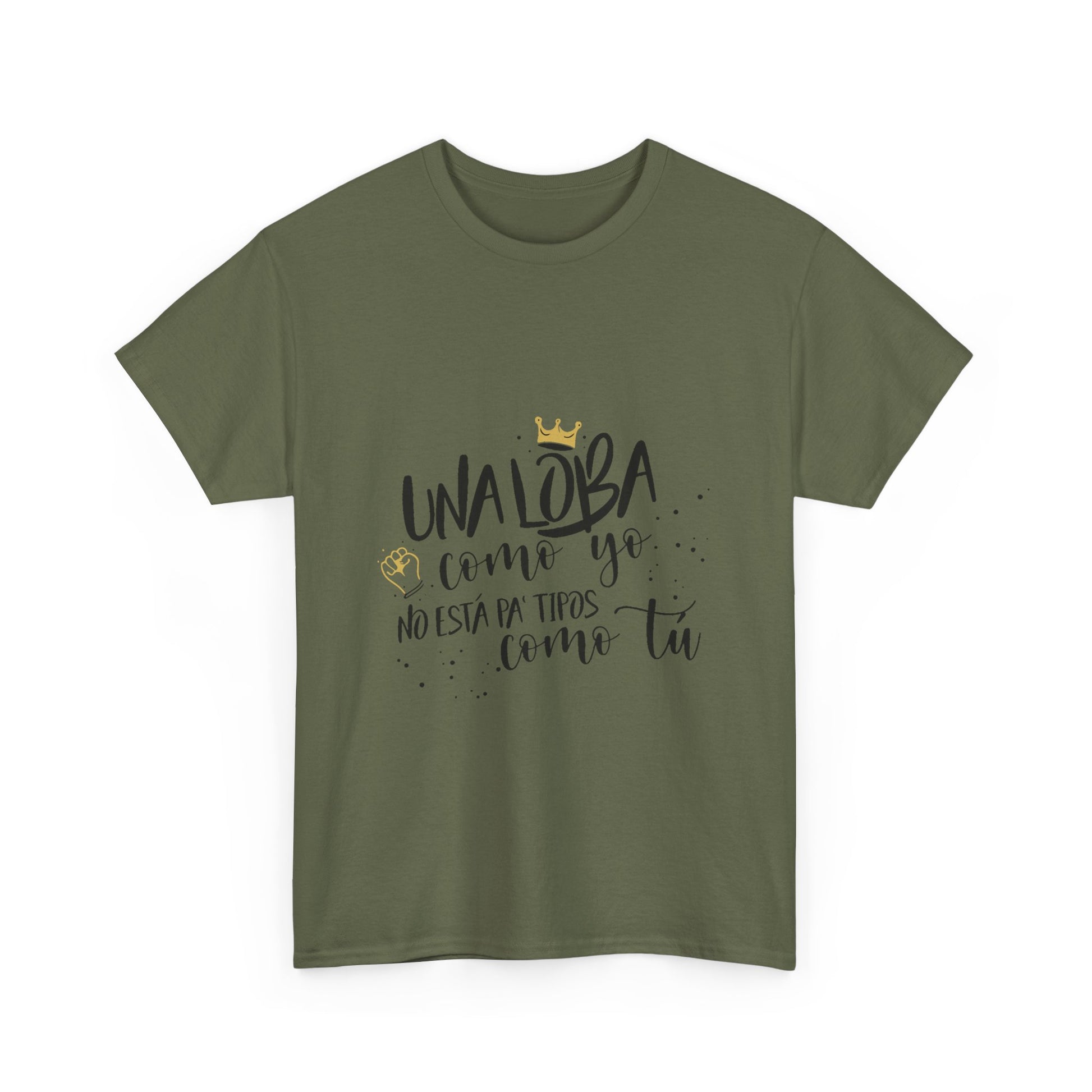 Golden Wolf Energy Unisex Heavy cotton tee Printify