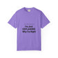 Unisex Garment-Dyed T-shirt – Snazzy No Argument Edition Printify